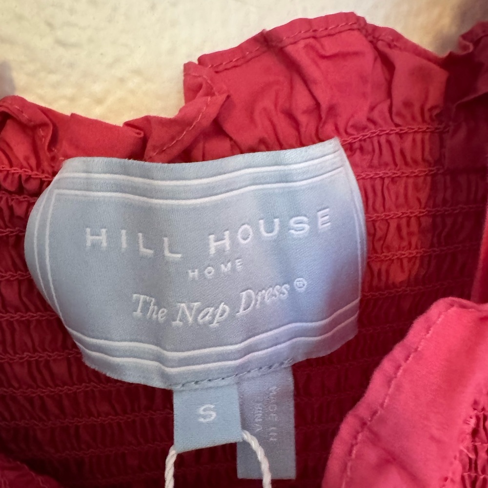 Hill House Pink Spring Transition to Summer Midi Coastal Casual ResortWear Dress - Picture 6 of 8